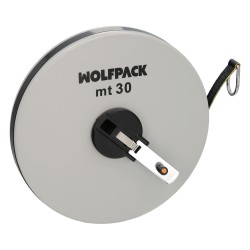 Cinta Metrica Fibra de Vidrio 30 Metros WOLFPACK LINEA PROFESIONAL
