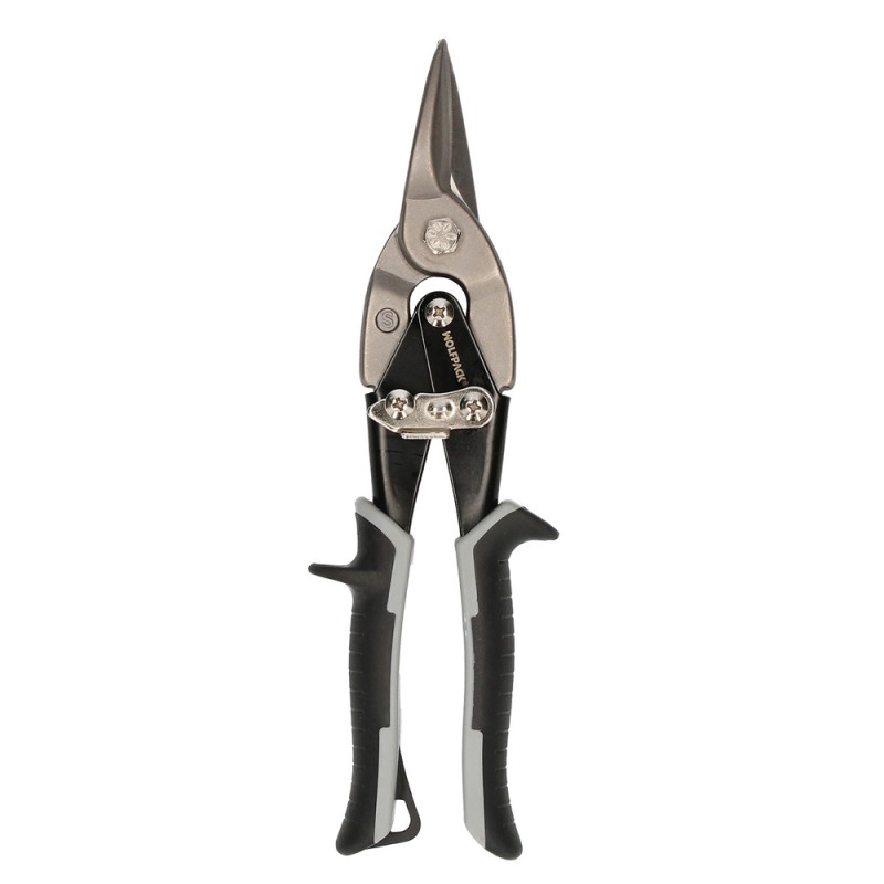 Tijeras Para Corte De Chapa Cromo Vanadio (Espesor 1,2 mm.) Corte Central / Recto WOLFPACK LINEA PROFESIONAL