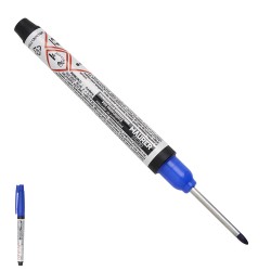 Rotulador Marcador Punta Larga Azul, Marcador Agujeros Profundos, Marcador Zonas Dificil Acceso, Trazador, Rotulador Obras, MAU