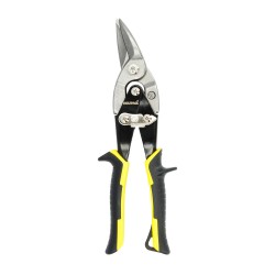 Tijeras Chapa Corte Izquierda 250 mm. Hoja Acero Al Carbono, Mangos Engomados, Con Dientes Serrados, Cortachapa, Tijera Aviacio