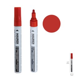 Rotulador Marcador Obra Profesional Pintura Permanente Rojo MAURER