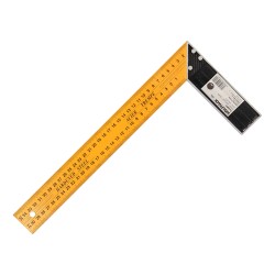Escuadra Metalica 350 mm. Escuadra Carpintero, Escuadra Construcción, WOLFPACK LINEA PROFESIONAL