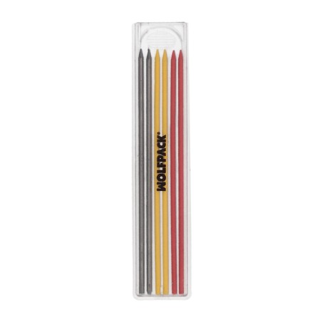 Minas Recambio Para Lapiz Carpintero Portaminas (6 Piezas) WOLFPACK LINEA PROFESIONAL