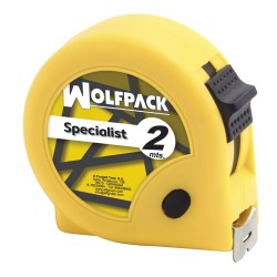 Flexometro Speciallist Con Freno 2 Metros / 13 mm. WOLFPACK LINEA PROFESIONAL