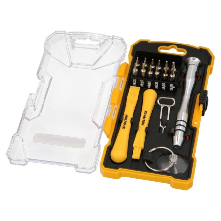 Kit Herramientas Reparacion Smartphones 17 Piezas WOLFPACK LINEA PROFESIONAL