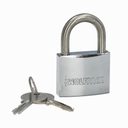 Candado Inoxidable Arco Normal 50mm. WOLFPACK LINEA PROFESIONAL