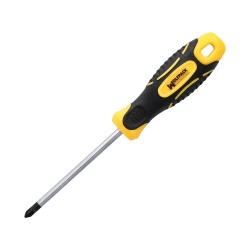 Destornillador Bimaterial Phillips Nº 1 / 100 mm. WOLFPACK LINEA PROFESIONAL