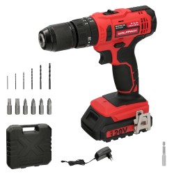 Taladro atornillador percutor 20 V con batería de 2 Ah