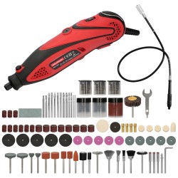 Multiherramienta 135 Watt. Con 210 Accesorios y Maletin. Herramienta Multifunción, Mini Taladro, Herramienta Rotativa, Amolador