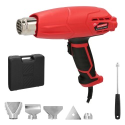 Pistola Aire Caliente 2000 Watt. 2 Potencias Con Accesorios. Decapador, Pistola Decapar Aire Caliente WOLFPACK LINEA PROFESIONAL