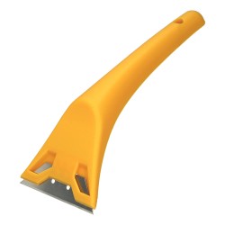 Rascavidrios Plastico Amarillo Hoja 60 mm. Rasqueta Vitroceramica, Rascador Vidrio, Rascador Vitroceramica, WOLFPACK LINEA PROF