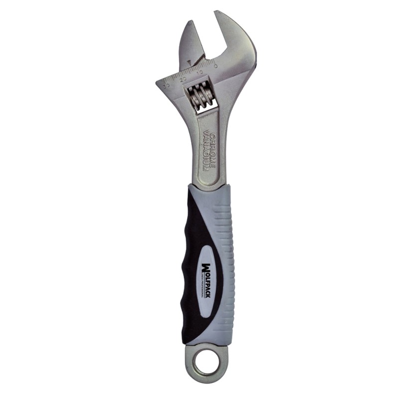 Llave Ajustable Plus Moleta 12" WOLFPACK LINEA PROFESIONAL