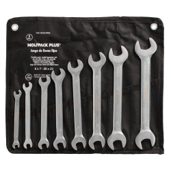 Juego Llaves Fijas Wolfpack Plus 8 Piezas WOLFPACK LINEA PROFESIONAL