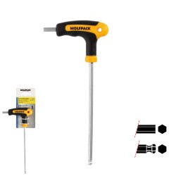 Llave Allen Con Bola Mango Bimaterial "Soft Touch" Forma T 6,0 mm. Acero Cromo Vanadio, Destornillador allen, llave hexagonal W