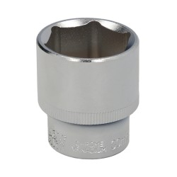 Llave Vaso 1/2" Hexagonal 30 mm. Perfil de 6 caras. Acero Cromo Vanadio, Aristas Redondas WOLFPACK LINEA PROFESIONAL