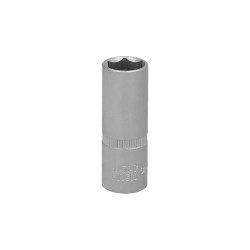 Llave Vaso 1/4" Hexagonal Larga 10 mm. Perfil de 6 caras. Acero Cromo Vanadio, Aristas Redondas WOLFPACK LINEA PROFESIONAL