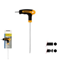 Llave Allen Con Bola Mango Bimaterial "Soft Touch" Forma T 2,5 mm. Acero Cromo Vanadio, Destornillador allen, llave hexagonal W