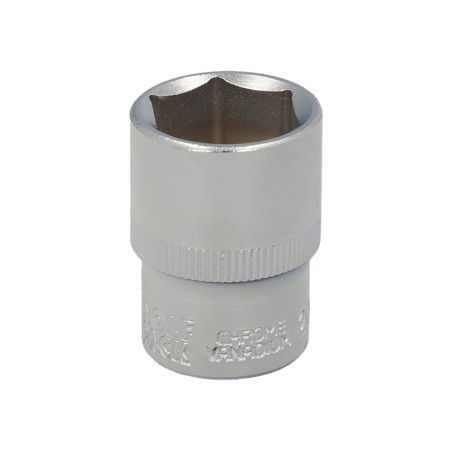 Llave Vaso 1/2" Hexagonal 21 mm. Perfil de 6 caras. Acero Cromo Vanadio, Aristas Redondas WOLFPACK LINEA PROFESIONAL