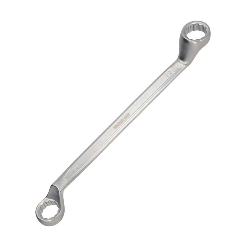 Llave Estrella Acodada Plus Acero Cromo Vanadio 20x22 DIN 838. Llave Doble Boca Acodada, Llave Fija Estrella Acodada WOLFPACK L