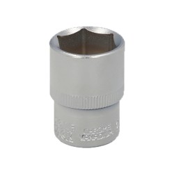 Llave Vaso 1/2" Hexagonal 20 mm. Perfil de 6 caras. Acero Cromo Vanadio, Aristas Redondas WOLFPACK LINEA PROFESIONAL
