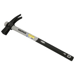Martillo Encofrador Magentico Fibra Vidrio Mango Fibra Vidrio Con Empuñadura Antideslizante. 700 Gramos 50 cm. WOLFPACK LINEA P