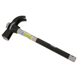 Martillo Uña Mango Fibra Vidrio Mango Fibra Vidrio Con Empuñadura Antideslizante. 600 Gramos 33 cm. WOLFPACK LINEA PROFESIONAL