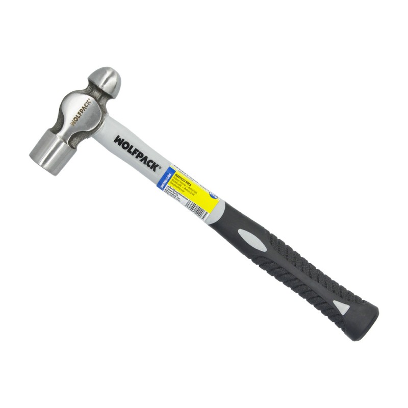 Martillo Bola 500 Gramos Mango Fibra Vidrio WOLFPACK LINEA PROFESIONAL