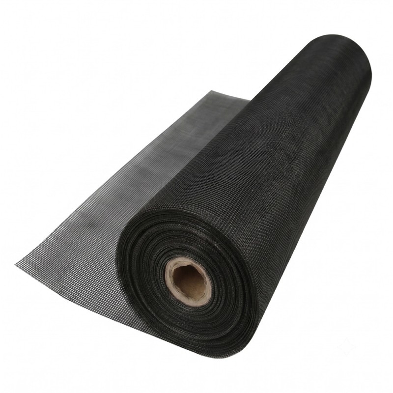 Tela Mosquitera Fibra Vidrio Gris 18x16 Ancho 60 cm. Rollo 50 Metros. Malla Mosquitera Fibra Vidrio Anti Mosquitos, Antimoscas,