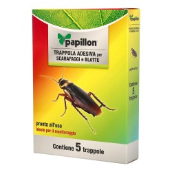 Trampa Adhesiva Para Cucarachas (5 Cartones) PAPILLON