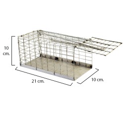 Trampa Ratas Jaula Metal Completa 21x10x10 cm MAURER