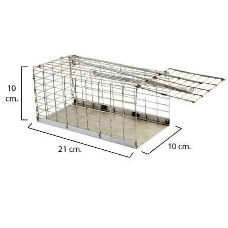 Trampa Ratas Jaula Metal Completa 21x10x10 cm MAURER