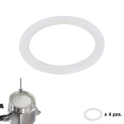 Junta Goma Silicona Cafetera Aluminio Classic / Inducción 3 Tazas (4 Unidades) ORYX