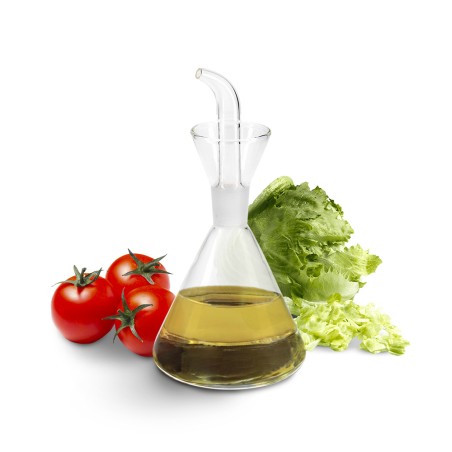 Aceitera De Cristal Con Sistema Antigoteo, Capacidad 250 ml. ORYX