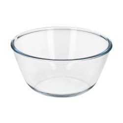 Bol De Cristal, Ideal Para Mezclas. 1.5 Litros. Libre BPA, Cristal De Borosilicato.Ensaladas, Postres, Cocina, Resposteria ORYX