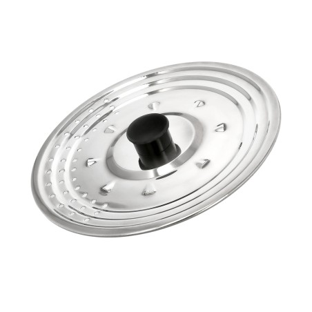 Tapadera Multiusos Acero Inoxidable Ø 25 cm. Uso Tapa Anti Salpicaduras y Escurridor. Tapadera Adpatable Diferentes Medidas ORYX