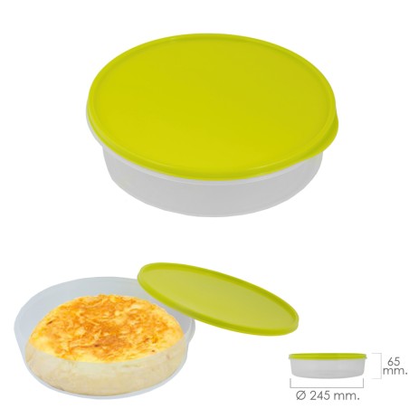 Fiambrera Para Tortillas Redonda Ø 24.5 cm. 2 Litros ORYX
