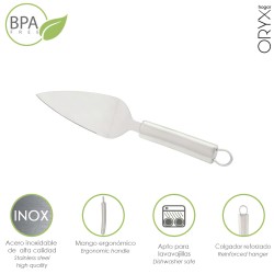 Espatula Para Tartas Acero Inoxidable 5,5 x 26,5 (Alt.) cm. ORYX