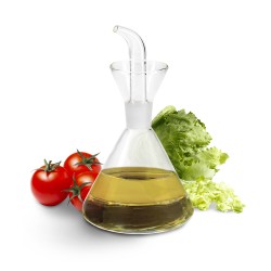 Aceitera De Cristal Con Sistema Antigoteo, Capacidad 500 ml. ORYX