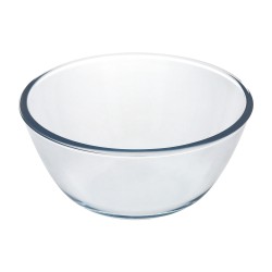 Bol De Cristal, Ideal Para Mezclas. 2.5 Litros. Libre BPA, Cristal De Borosilicato.Ensaladas, Postres, Cocina, Resposteria ORYX