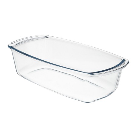 Fuente Cristal Para Horno, 1.5 Litros, Molde Especial Reposteria, 27x14x7 cm. ORYX