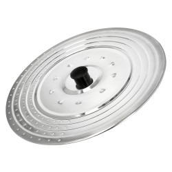 Tapadera Multiusos Acero Inoxidable Ø 32 cm. Uso Tapa Anti Salpicaduras y Escurridor. Tapadera Adpatable Diferentes Medidas ORYX