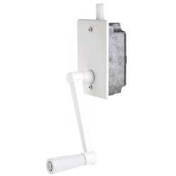 Torno Elevacion Persiana Empotrar Blanco WOLFPACK LINEA PROFESIONAL