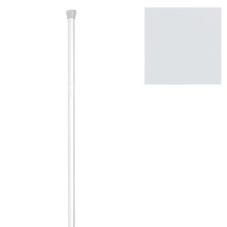 Barra Baño Recta Extensible 18 mm. (1,23-2,16) Blanco RIEL CHYC