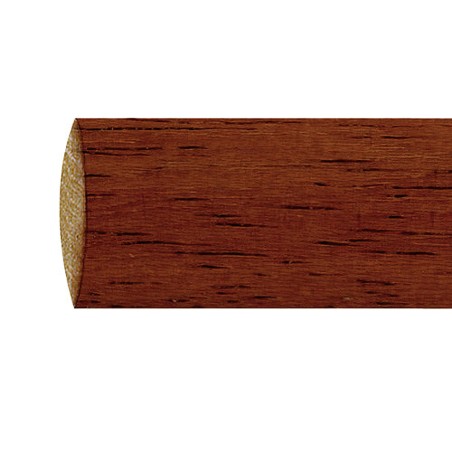 Barra Madera Lisa 1,8 Metros x 20 mm. Nogal RIEL CHYC