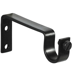 Soporte Sencillo Forja Ø 20 mm. Negro (Blister 2 Piezas) RIEL CHYC