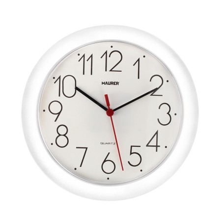 Reloj De Pared Ø 25 cm. Color Blanco MAURER