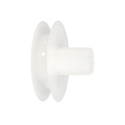 Disco Plastico Compacto Para Persianas. Rodamieto 120x40 mm. Para cintas hasta 20 mm. WOLFPACK LINEA PROFESIONAL