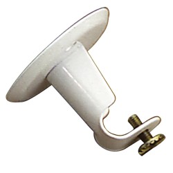 Soporte Barra 12 mm.Ø Blanco Techo Redondo ORYX