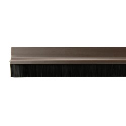 Burlete Puerta Pvc Marron Con Cepillo 1metro WOLFPACK LINEA PROFESIONAL