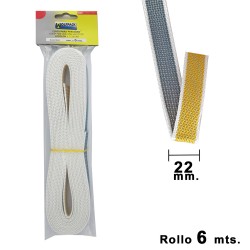 Cinta Persiana Wolfpack Bicolor 22 mm. Rollo 6 metros WOLFPACK LINEA PROFESIONAL